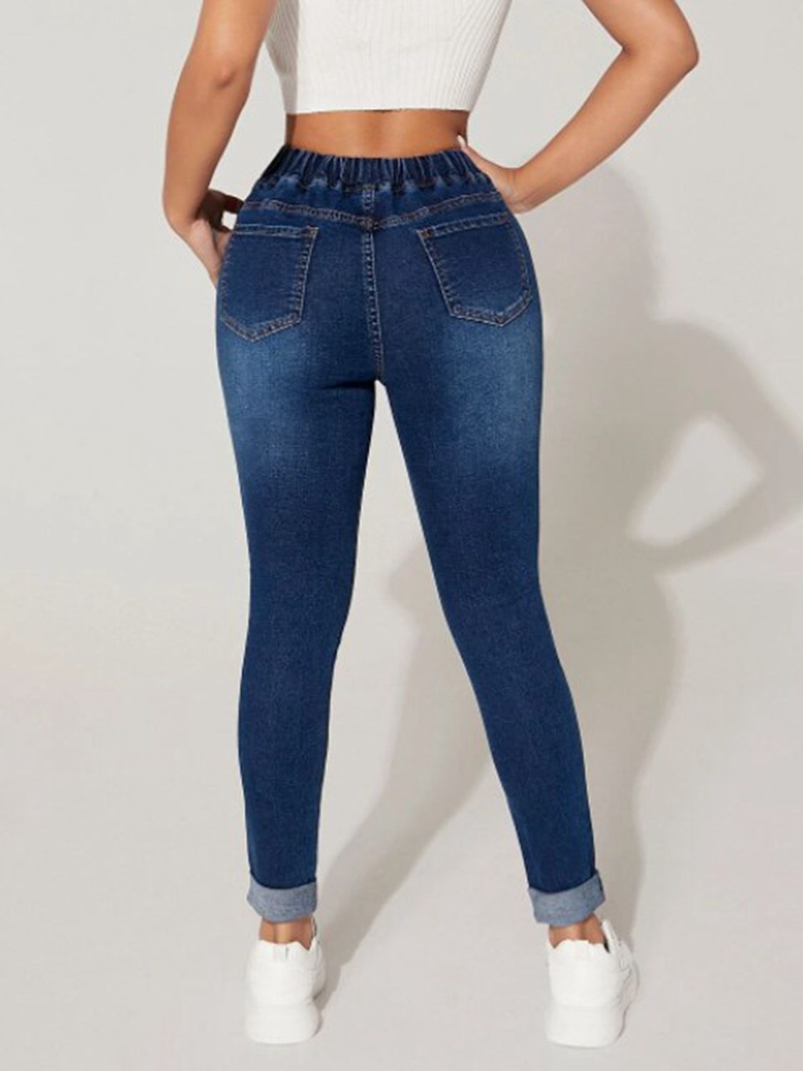 Drawstring Cropped Jeans in Pennsylvania