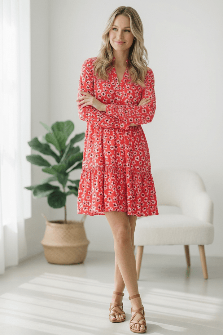 Cherry Blossom Twirl Floral Dress | Nikki &amp; Co. Boutique