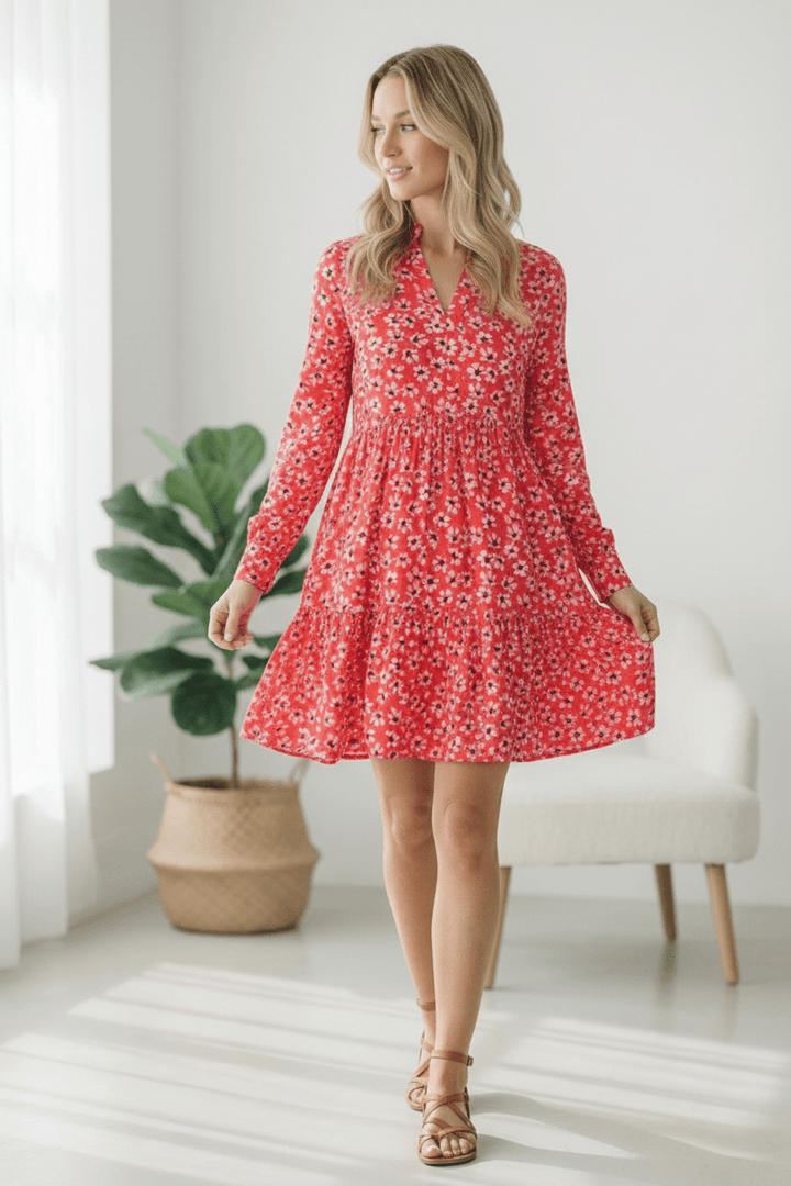 Cherry Blossom Twirl Floral Dress | Nikki &amp; Co. Boutique