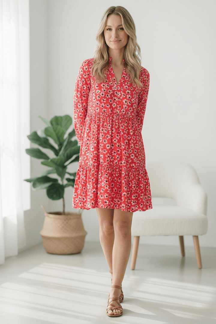 Cherry Blossom Twirl Floral Dress | Nikki &amp; Co. Boutique