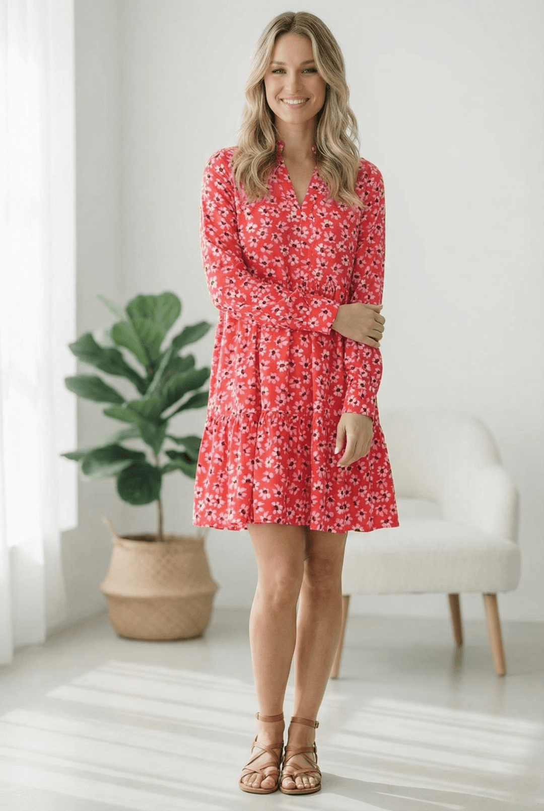 Cherry Blossom Twirl Floral Dress | Nikki &amp; Co. Boutique