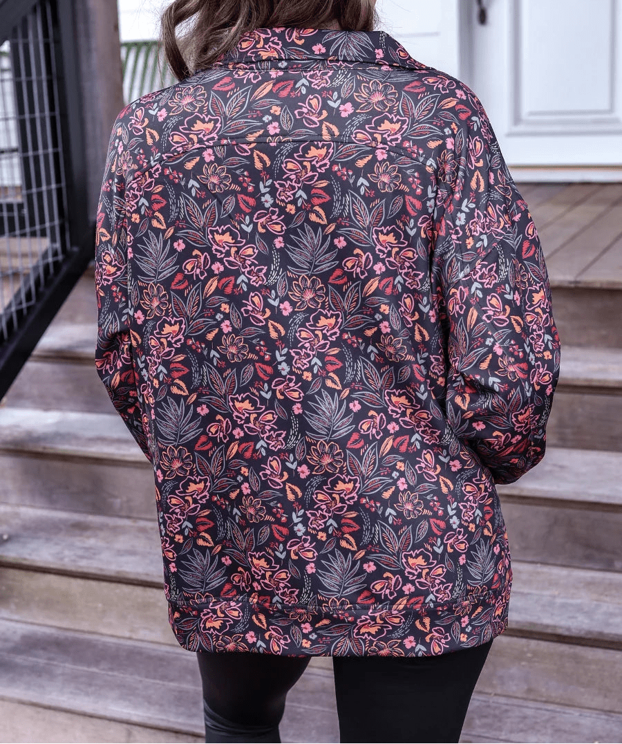 Jess Lea Fall Fiesta Floral Quarter-Zip Pullover (NP) - Nikki &amp; Co. Boutique