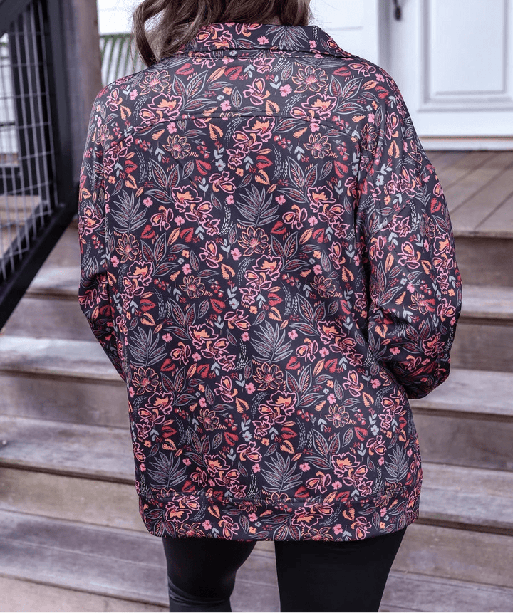 Jess Lea Fall Fiesta Floral Quarter-Zip Pullover (NP) - Nikki &amp; Co. Boutique