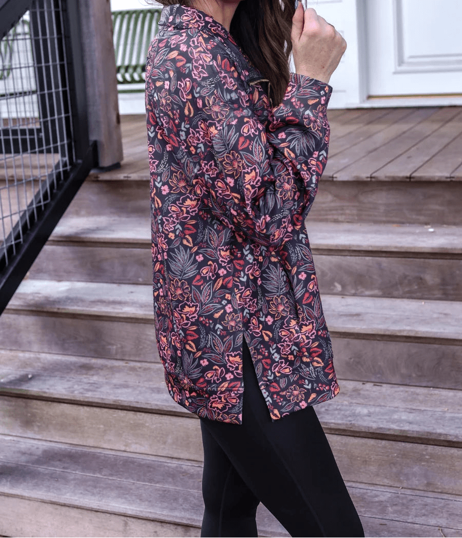 Jess Lea Fall Fiesta Floral Quarter-Zip Pullover (NP) - Nikki &amp; Co. Boutique