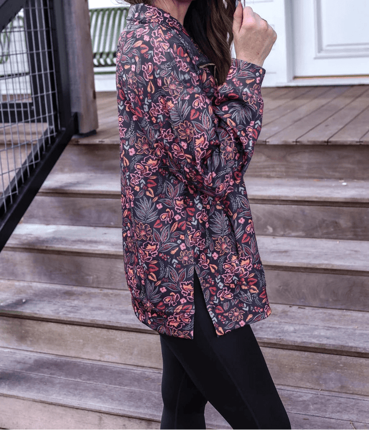 Jess Lea Fall Fiesta Floral Quarter-Zip Pullover (NP) - Nikki &amp; Co. Boutique
