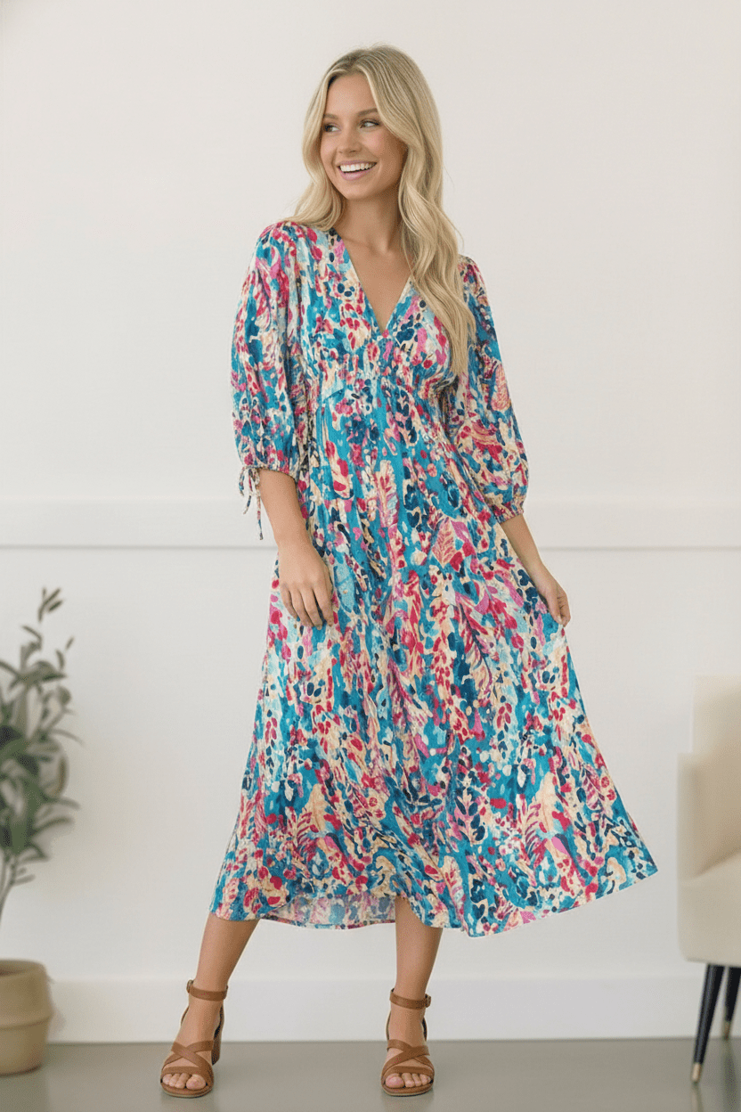 Pop of Paradise Turquoise Dress | Nikki &amp; Co. Boutique