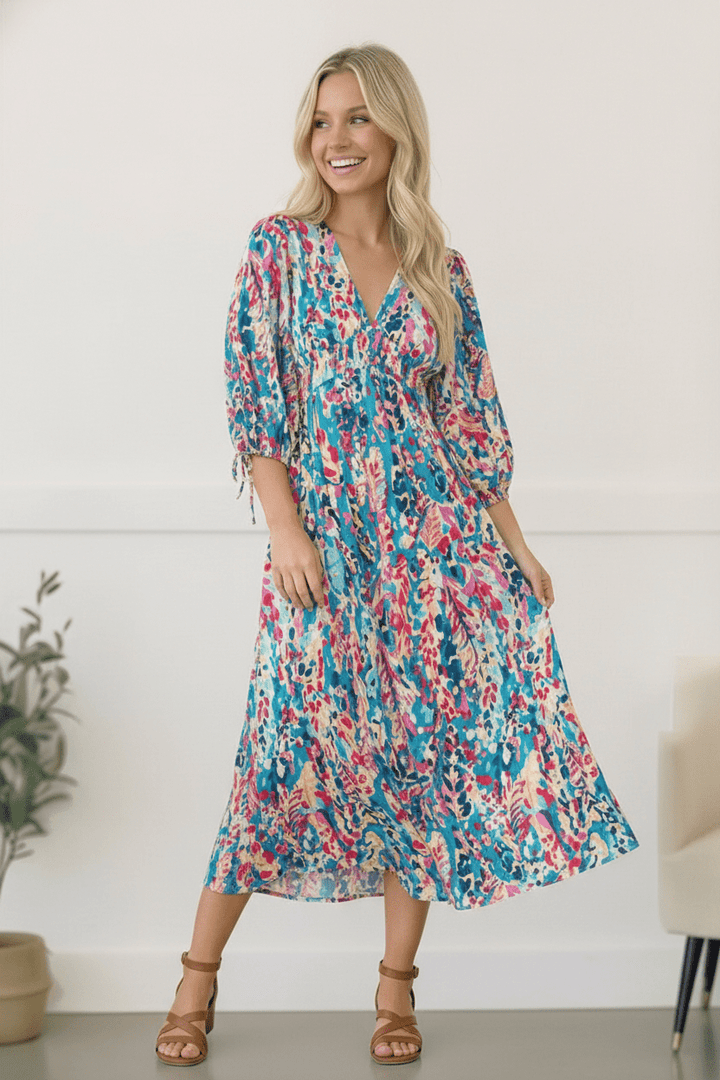 Pop of Paradise Turquoise Dress | Nikki &amp; Co. Boutique