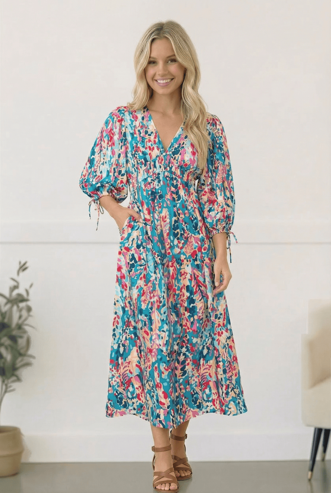 Pop of Paradise Turquoise Dress | Nikki &amp; Co. Boutique