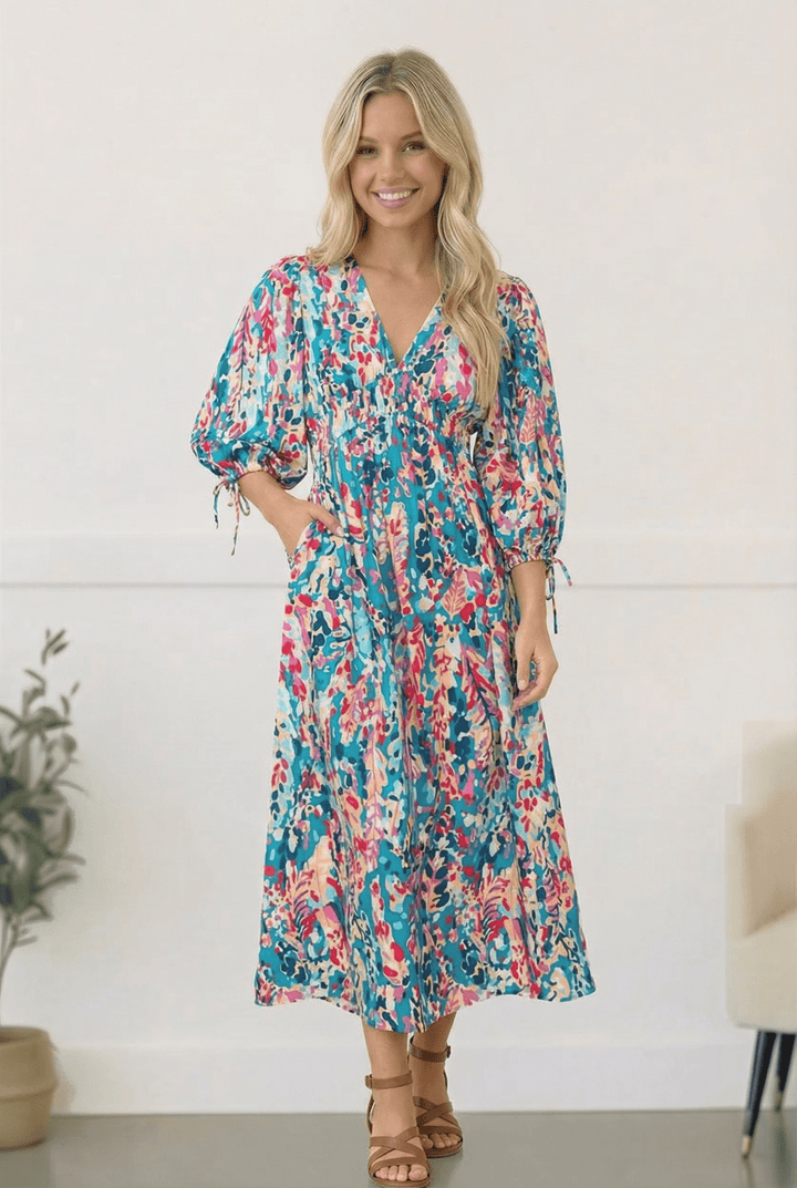 Pop of Paradise Turquoise Dress | Nikki &amp; Co. Boutique