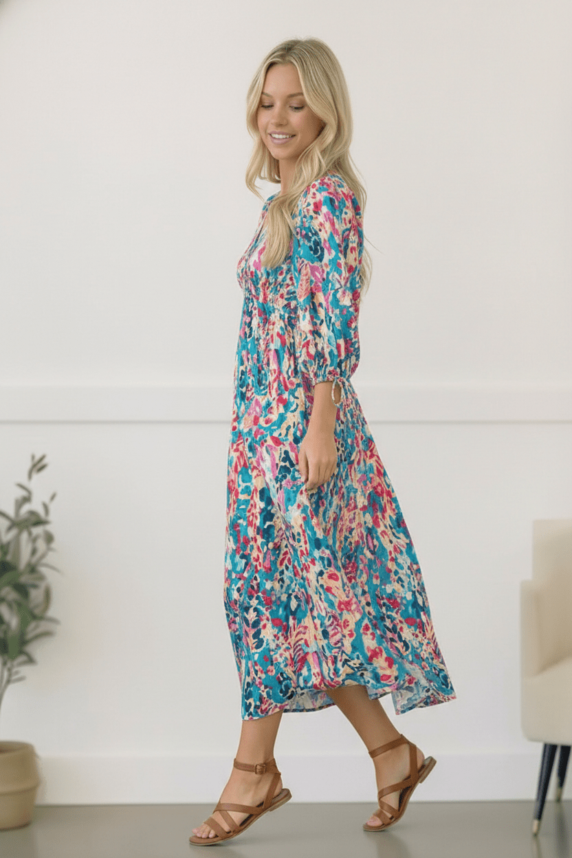 Pop of Paradise Turquoise Dress | Nikki &amp; Co. Boutique