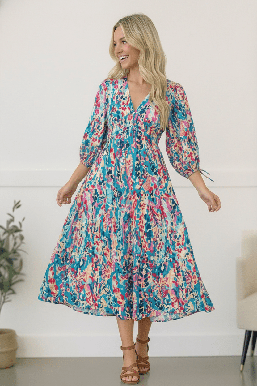 Pop of Paradise Turquoise Dress | Nikki &amp; Co. Boutique