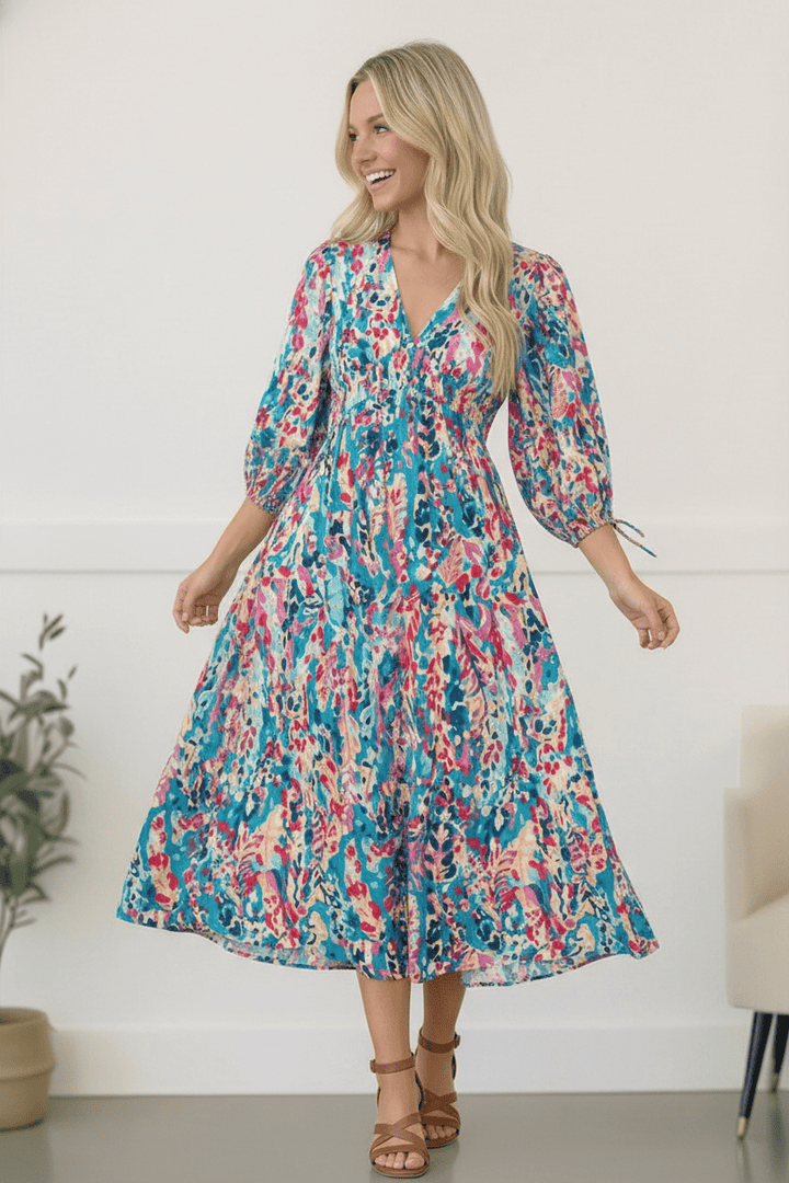Pop of Paradise Turquoise Dress | Nikki &amp; Co. Boutique