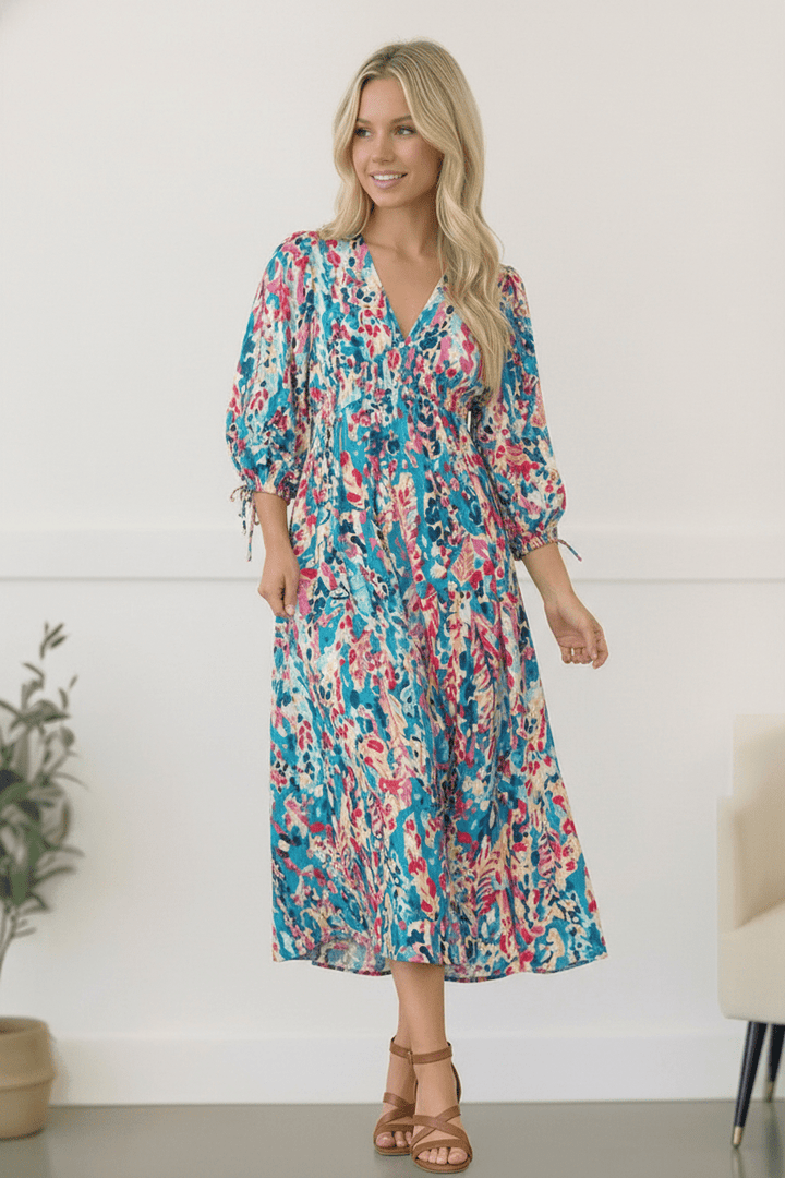 Pop of Paradise Turquoise Dress | Nikki &amp; Co. Boutique