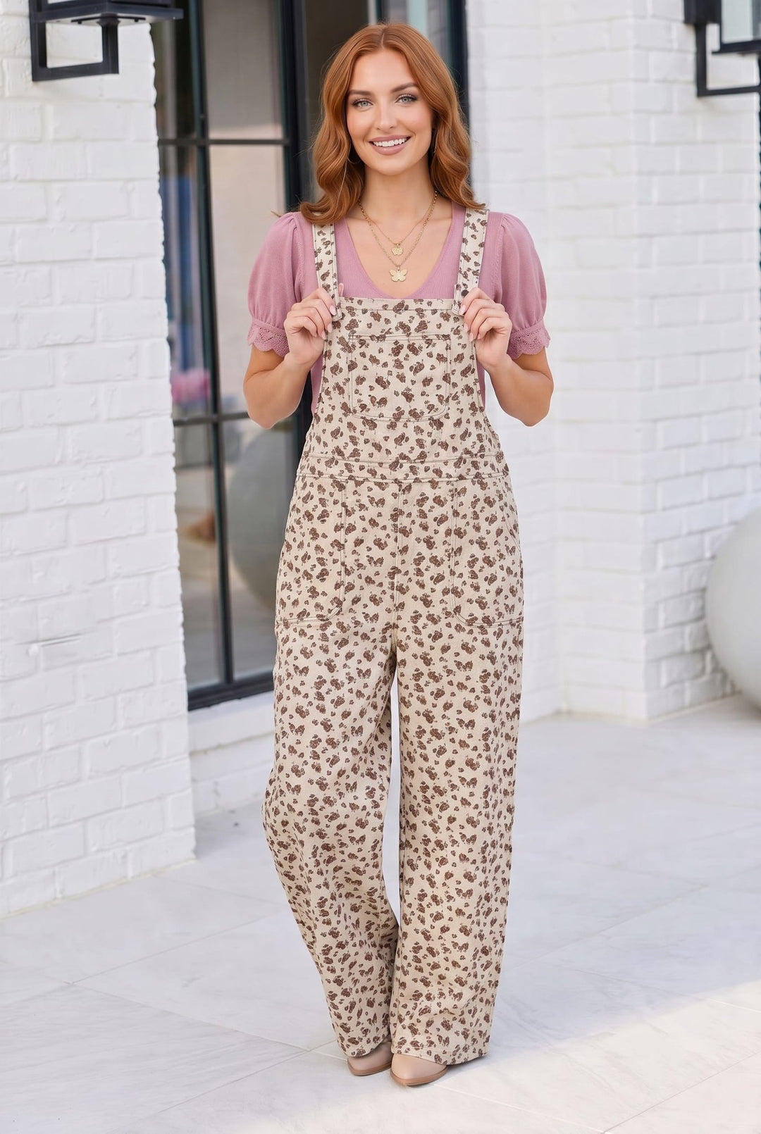 Wildflower Fields Floral Overalls - Nikki &amp; Co. Boutique