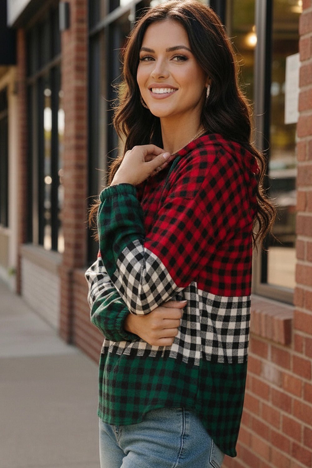 Check Hoodie | Nikki &amp; Co. Boutique