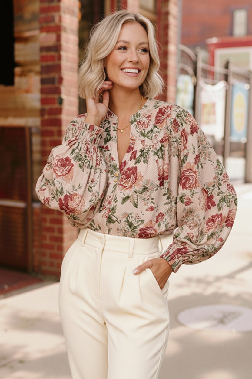 Petals & Poetry Blouse | Nikki & Co. Boutique