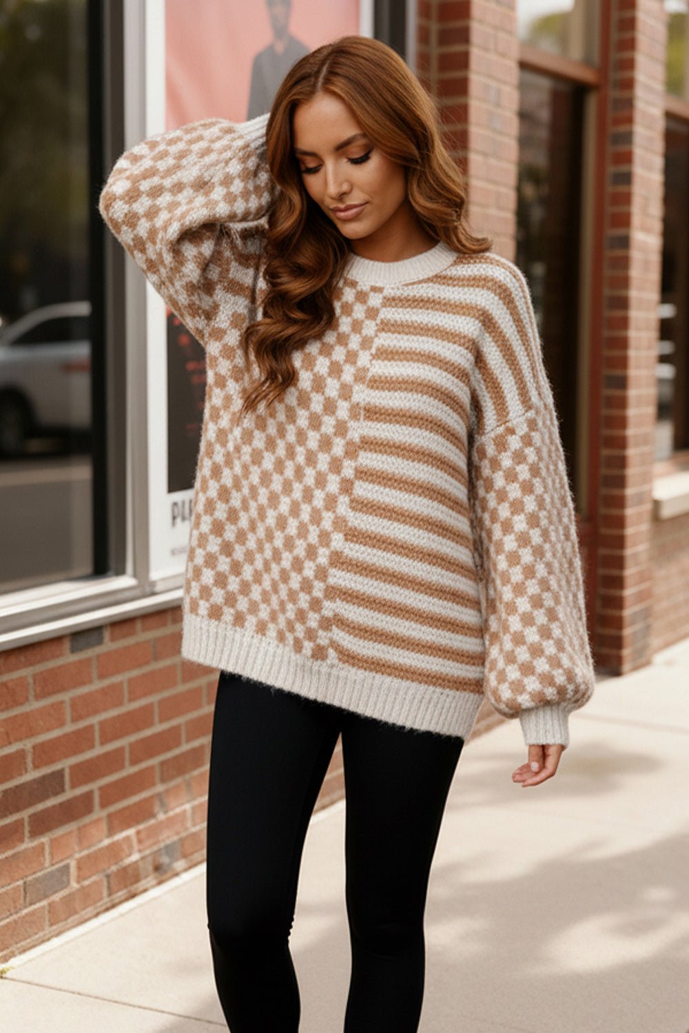 Cozy Crossroads Taupe Sweater | Nikki & Co. Boutique