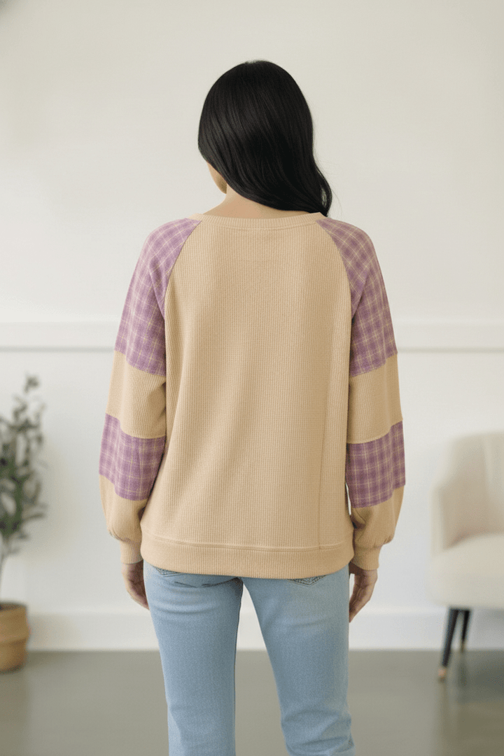 Country Cozy Oatmeal Long Sleeve Thermal | Nikki &amp; Co. Boutique