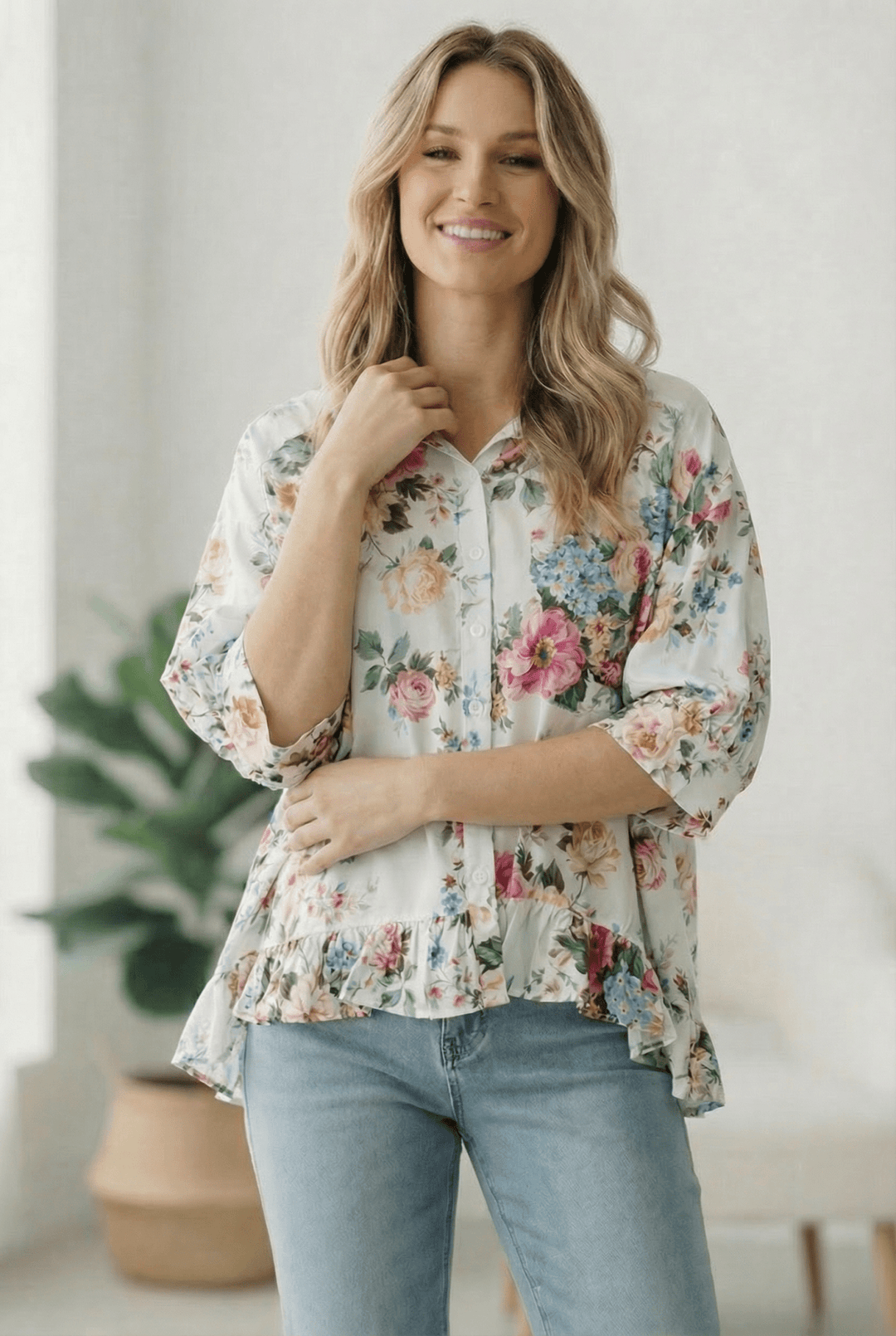 Home for the Weekend Floral Peplum Blouse | Nikki &amp; Co. Boutique