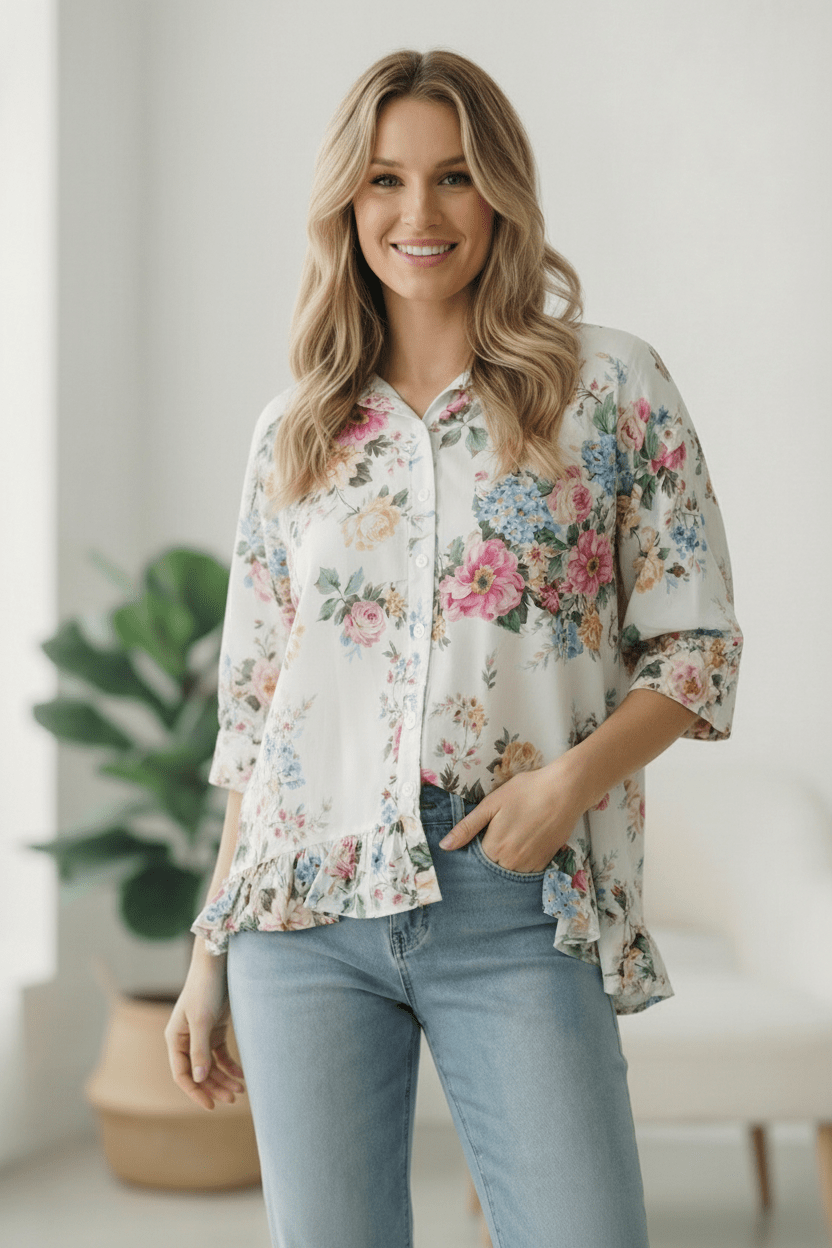 Home for the Weekend Floral Peplum Blouse | Nikki &amp; Co. Boutique