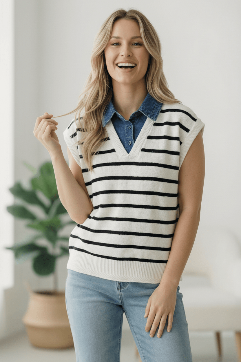 With an Ocean View Sweater Vest | Nikki &amp; Co. Boutique