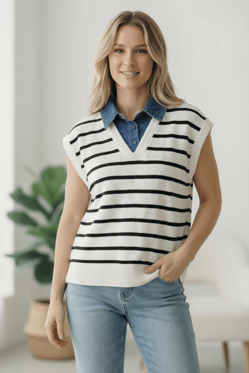 With an Ocean View Sweater Vest | Nikki &amp; Co. Boutique