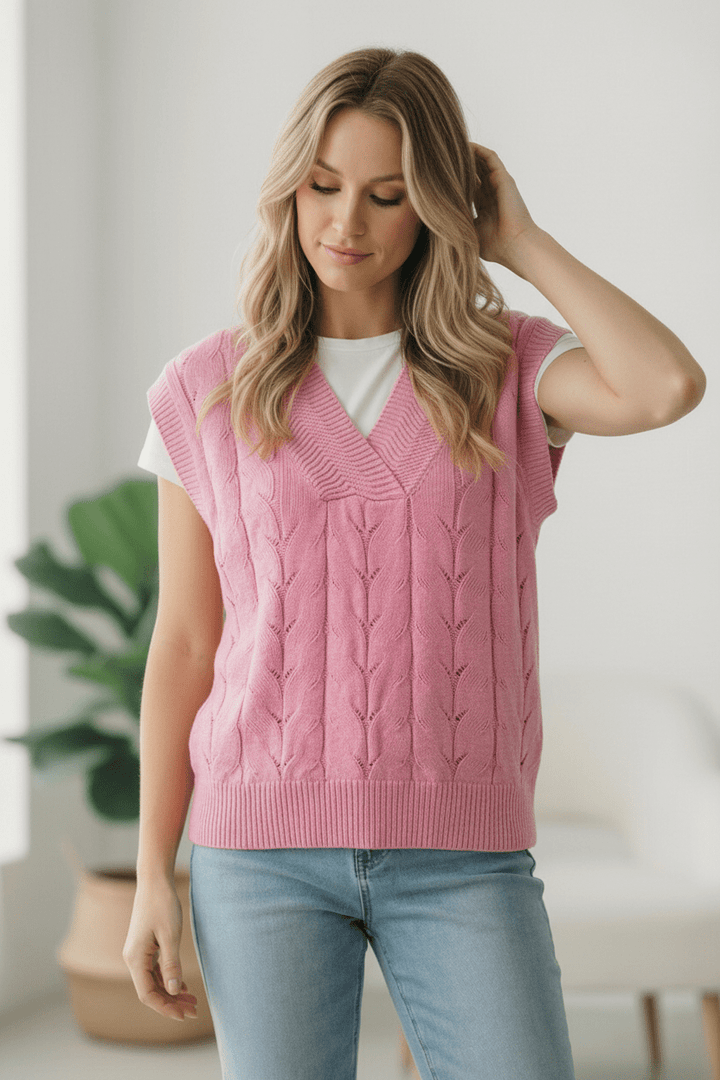 Bubblegum Boutique Knit Vest | Nikki &amp; Co. Boutique