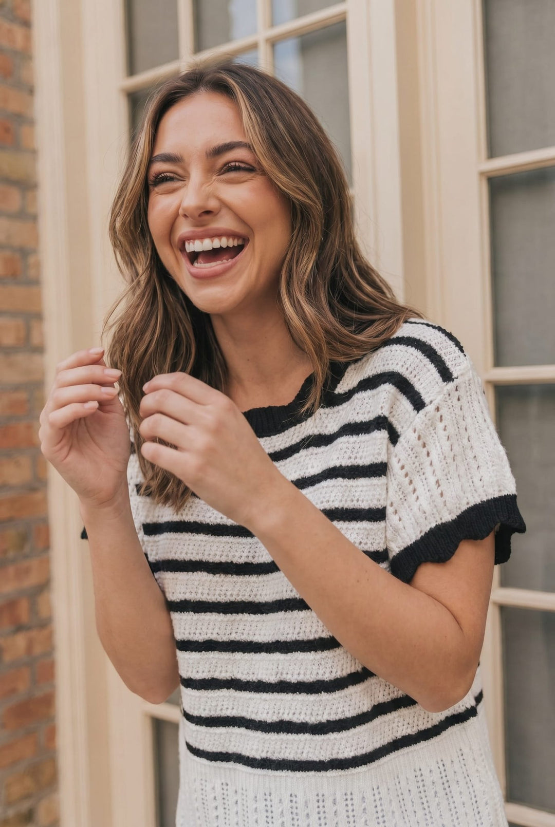 Stripe It Right Knit Sweater Top - Nikki &amp; Co. Boutique