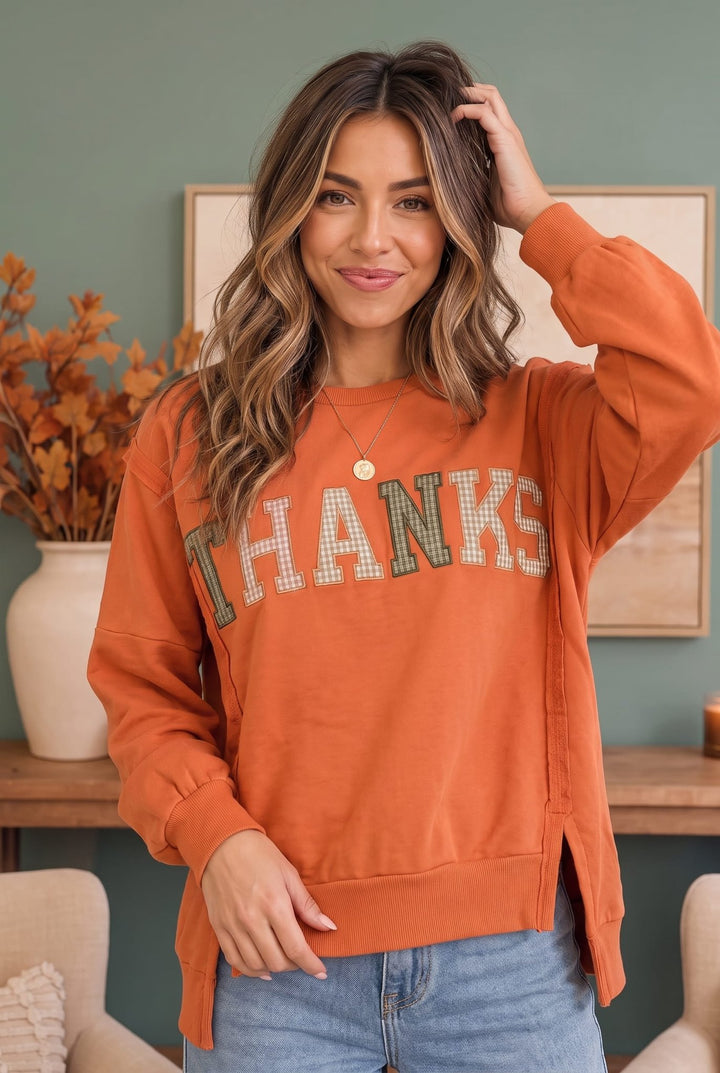 Give Thanks in Style Pullover - Nikki &amp; Co. Boutique
