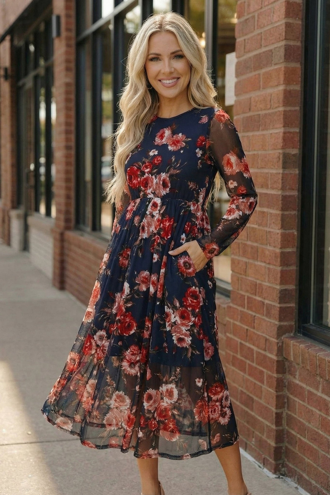 Rosy Romance Mesh Dress | Nikki &amp; Co. Boutique