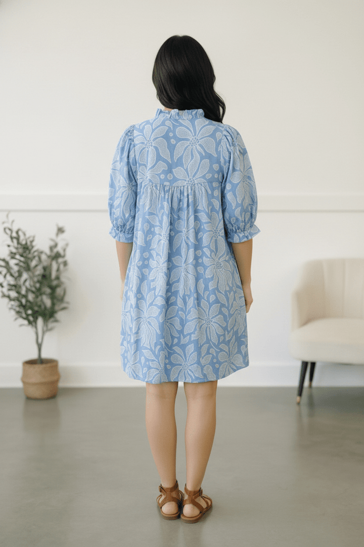 Garden at the Harbor Blue Dress | Nikki &amp; Co. Boutique