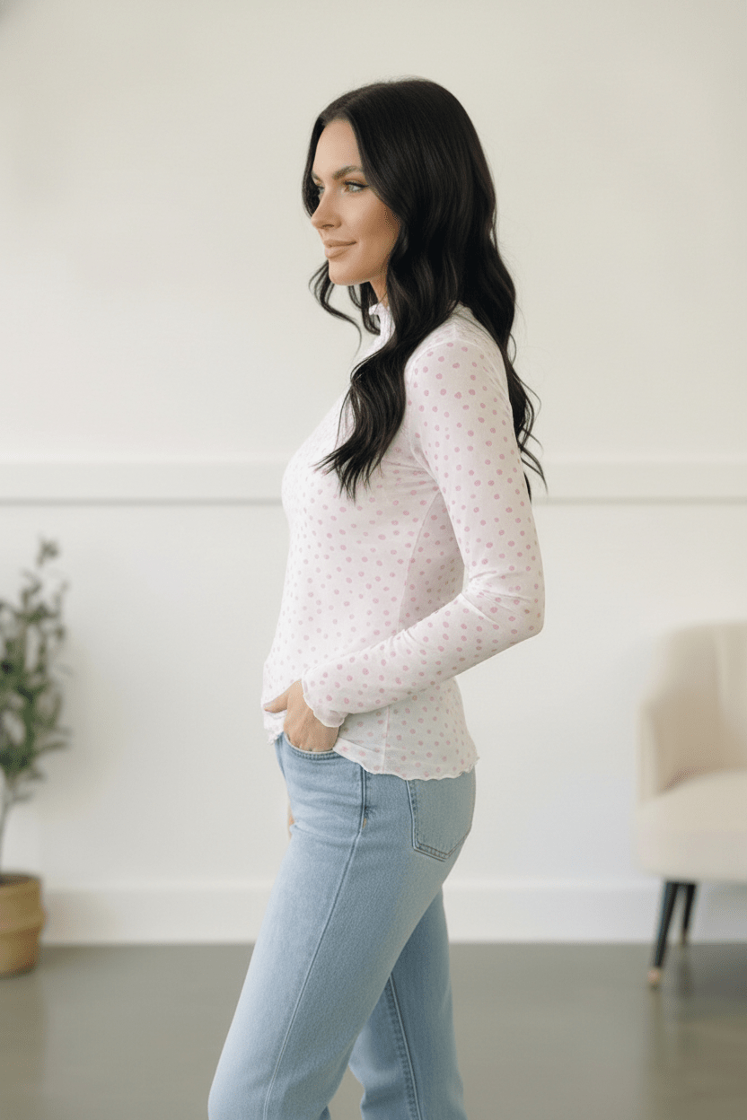 Sweetheart Whisper Mesh Tops | Nikki &amp; Co. Boutique