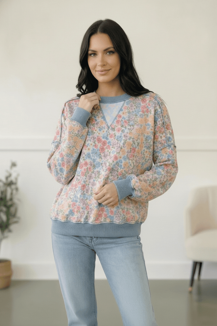 Meadow Breeze Floral Pullover | Nikki &amp; Co. Boutique