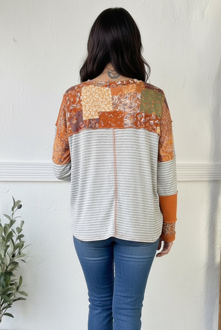 Boho Patchwork Daydream Raglan | Nikki &amp; Co. Boutique
