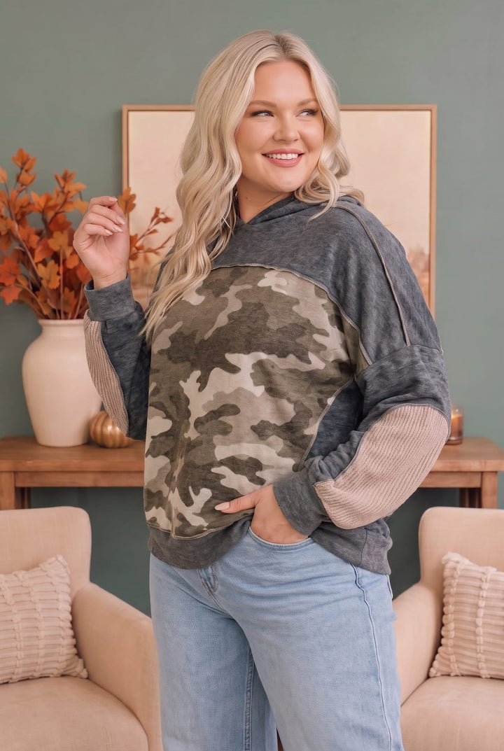 Catch Me If You Can Hoodie with Ribbed Sleeves - Nikki &amp; Co. Boutique