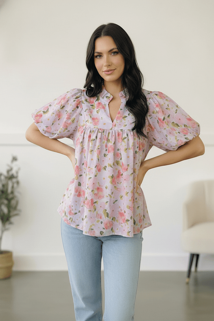 Painted Blossoms Posey Tops | Nikki &amp; Co. Boutique