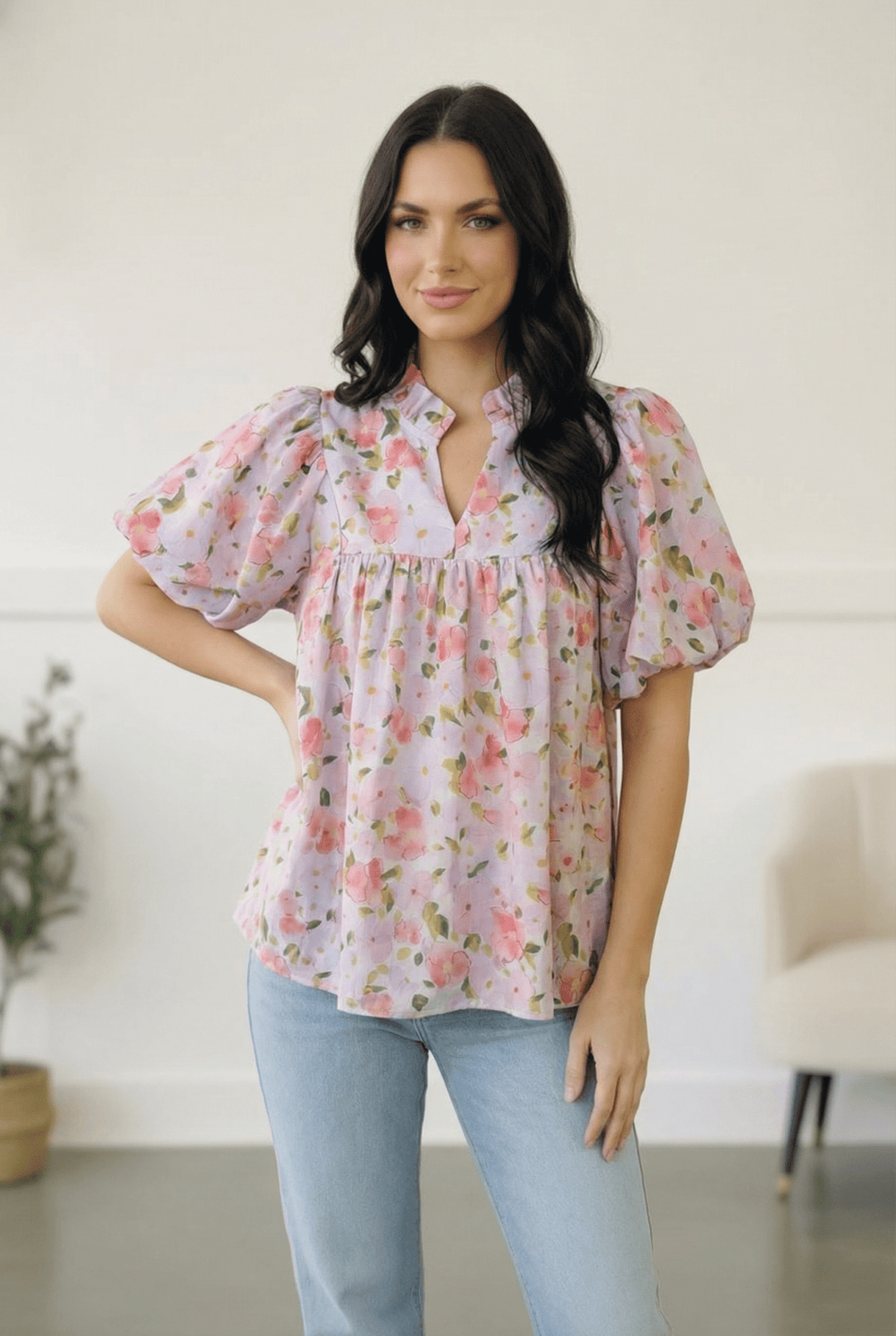 Painted Blossoms Posey Tops | Nikki &amp; Co. Boutique