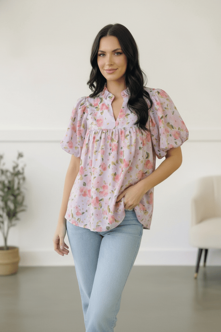 Painted Blossoms Posey Tops | Nikki &amp; Co. Boutique