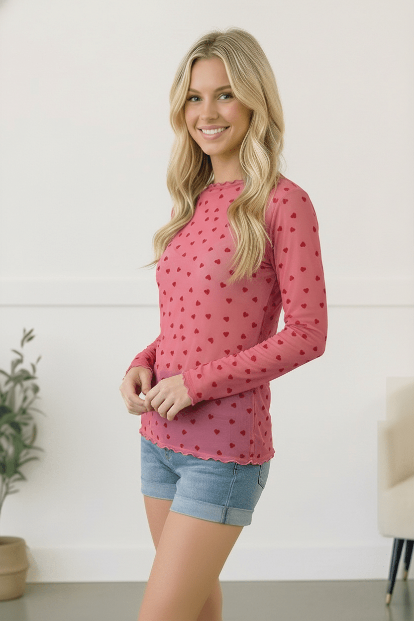 All Heart Mesh Tops | Nikki &amp; Co. Boutique