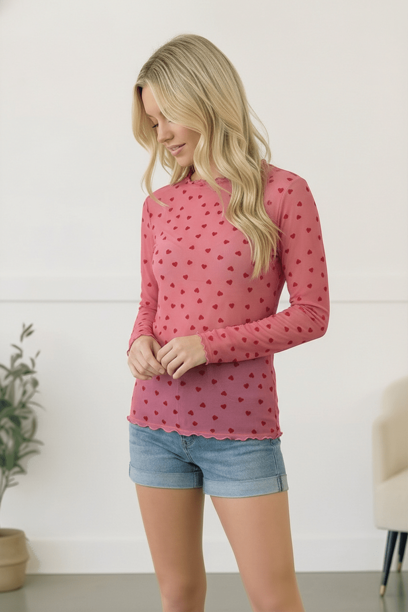All Heart Mesh Tops | Nikki &amp; Co. Boutique
