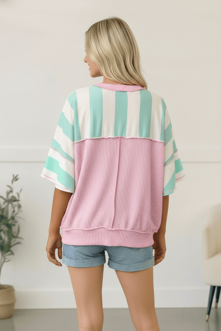 Mint Sugar Rush Colorblock Tees | Nikki &amp; Co. Boutique