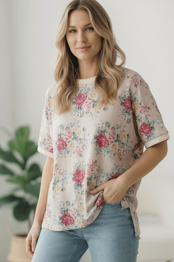 Late to My Coffee Date Oatmeal Tee | Nikki &amp; Co. Boutique
