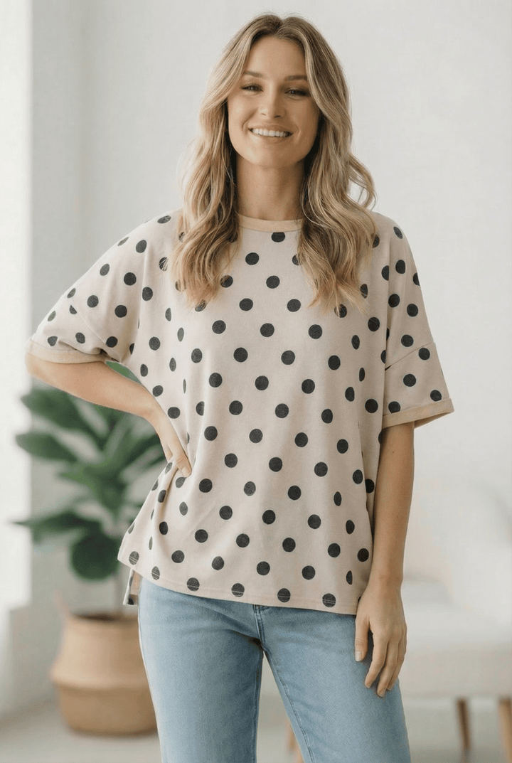 Play Date in Paris Polka Dot Tee | Nikki &amp; Co. Boutique