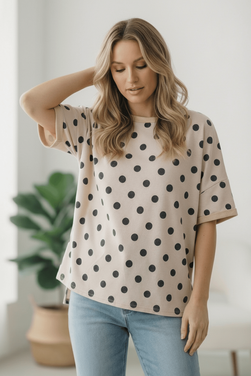 Play Date in Paris Polka Dot Tee | Nikki &amp; Co. Boutique