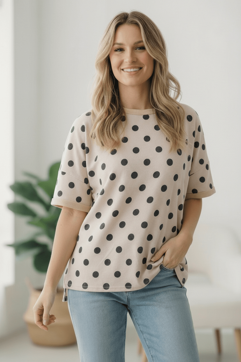 Play Date in Paris Polka Dot Tee | Nikki &amp; Co. Boutique