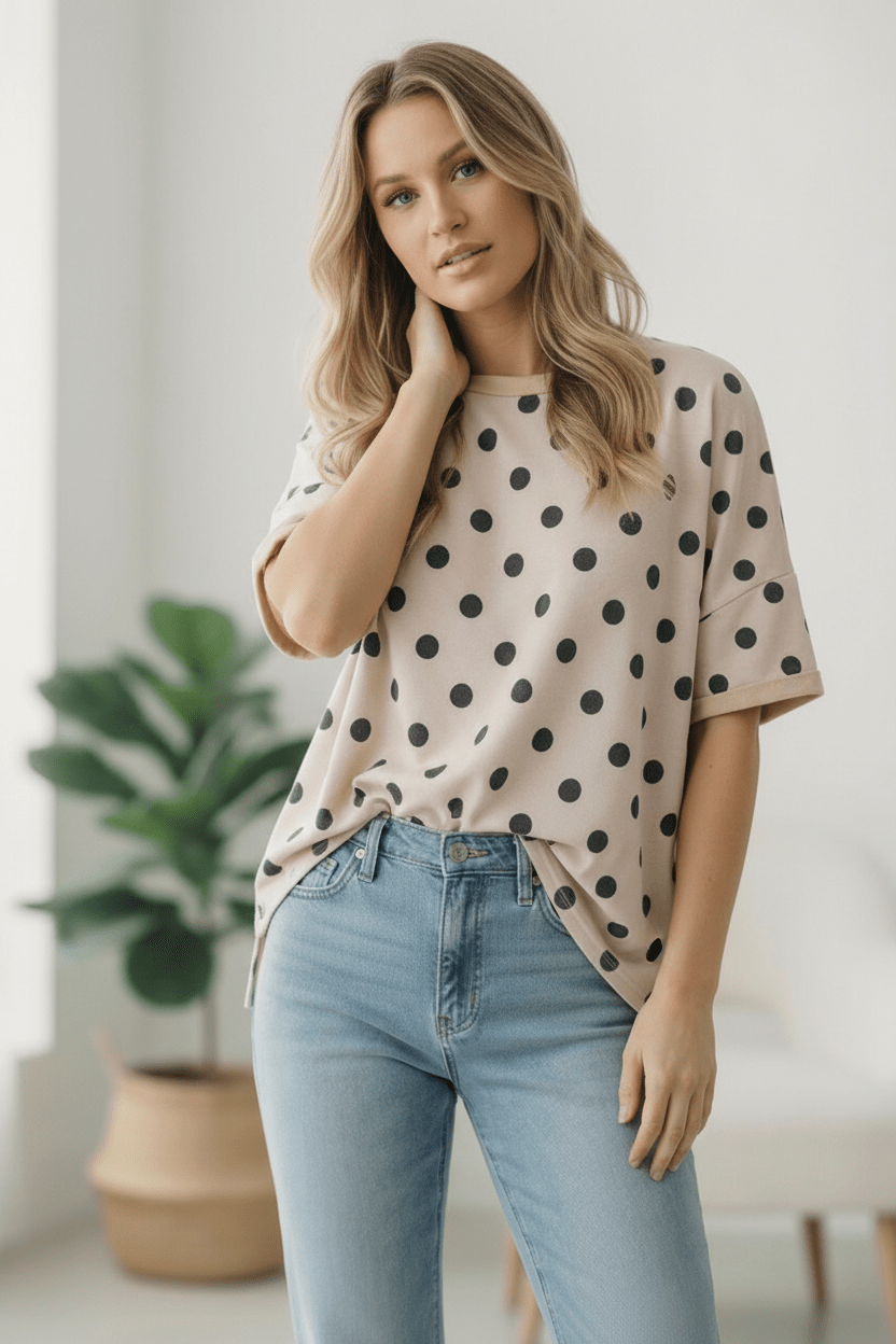 Play Date in Paris Polka Dot Tee | Nikki &amp; Co. Boutique