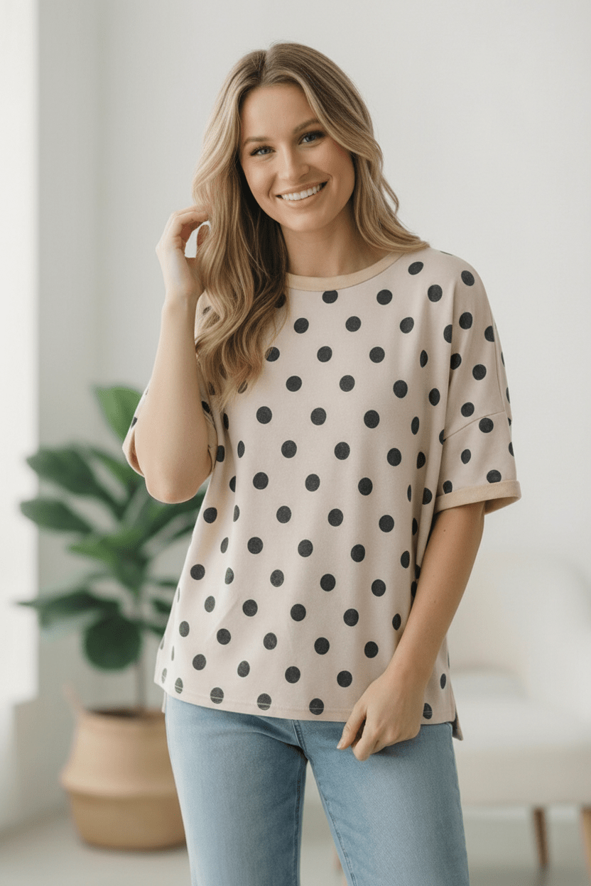 Play Date in Paris Polka Dot Tee | Nikki &amp; Co. Boutique