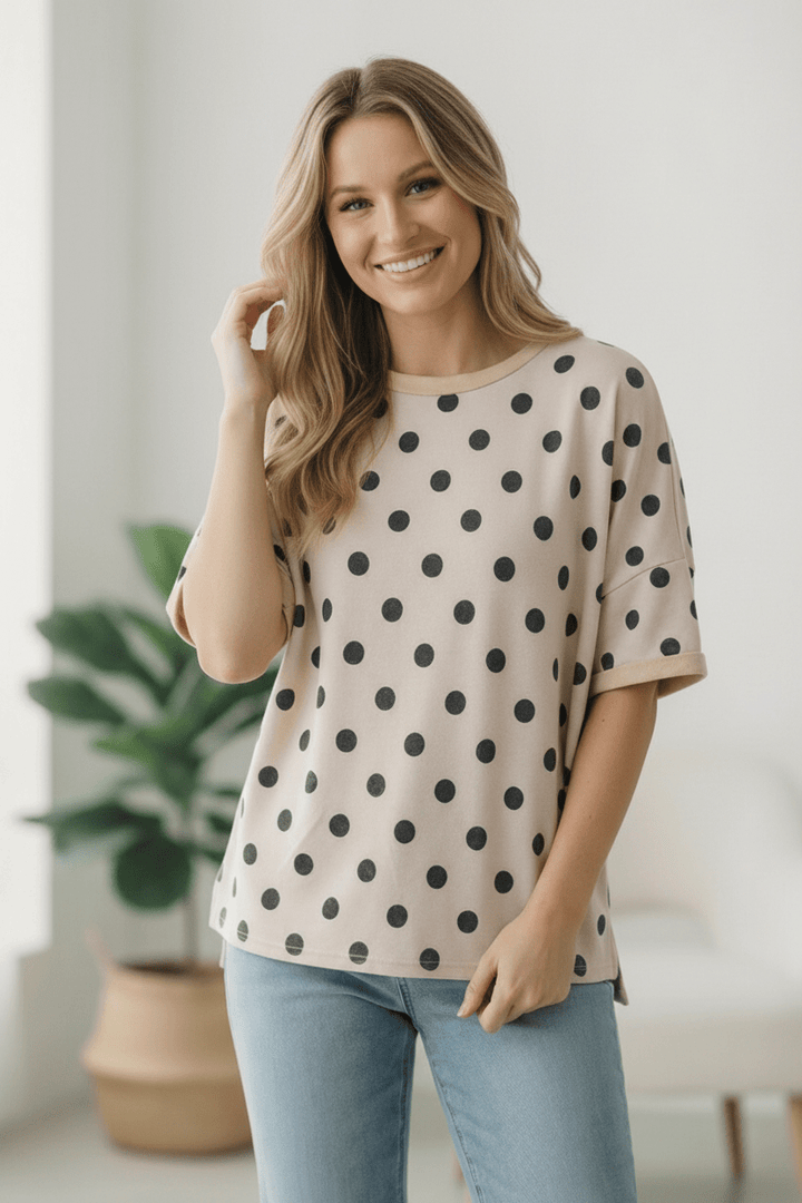 Play Date in Paris Polka Dot Tee | Nikki &amp; Co. Boutique