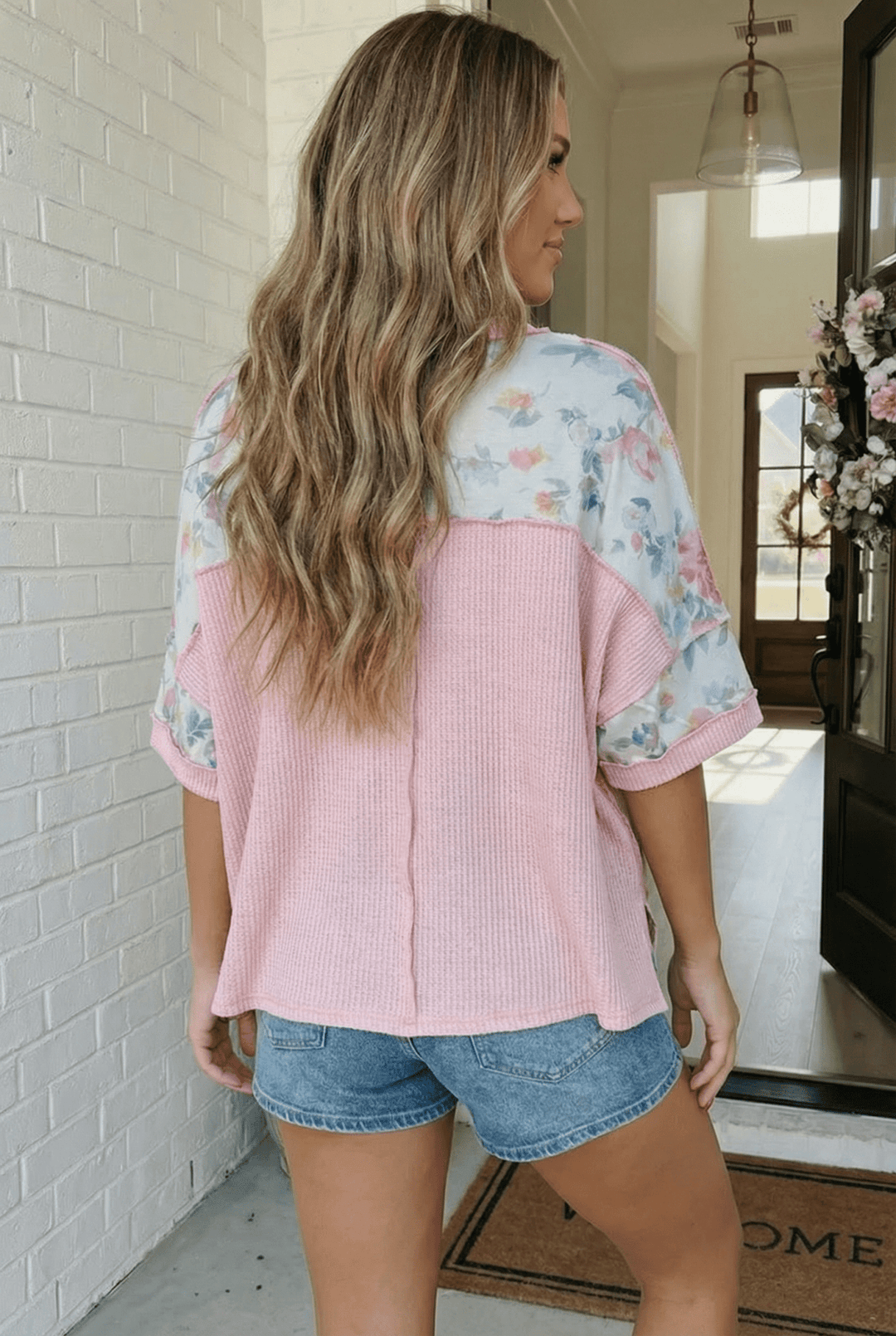 Rosey Teacup Ribbed Crewneck | Nikki &amp; Co. Boutique