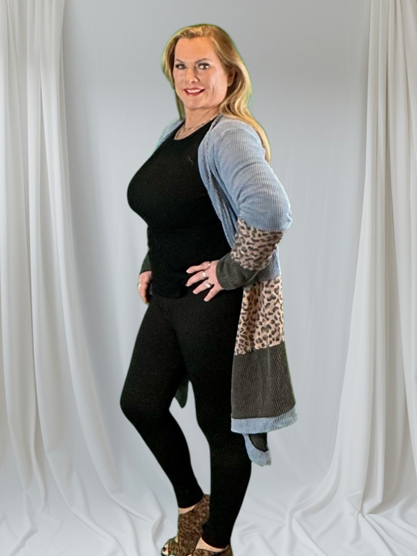 Over the Top! (NP) - Loveable Layers - Sweaters and a Faux Fur Long Vest - 5 Options - Nikki and Co Boutique
